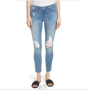 Frame Denim Mid Rise Skinny Crop Jeans Sz 31